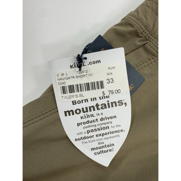 Kuhl Mens Navigatr Shorts Size 33 Cargo 10" Inseam Performance Hiking Outdoor - Picture 8 of 16